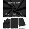 imageCOOFANDY Mens Casual Button Down Shirts Short Sleeve Summer Beach Vacation ShirtsAblack