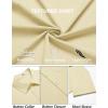 imageCOOFANDY Mens Casual Button Down Shirts Short Sleeve Summer Beach Vacation ShirtsBeige