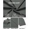 imageCOOFANDY Mens Casual Button Down Shirts Short Sleeve Summer Beach Vacation ShirtsDark Grey
