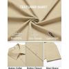 imageCOOFANDY Mens Casual Button Down Shirts Short Sleeve Summer Beach Vacation ShirtsKhaki