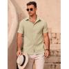 imageCOOFANDY Mens Casual Button Down Shirts Short Sleeve Summer Beach Vacation ShirtsKhaki