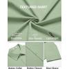 imageCOOFANDY Mens Casual Button Down Shirts Short Sleeve Summer Beach Vacation ShirtsLight Green