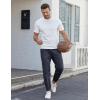 imageCOOFANDY Mens Casual Joggers Pants Cotton Elastic Waist Drawstring Chino Pants Hiking Outdoor Track SweatpantsNavy Blue
