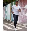 imageCOOFANDY Mens Casual Joggers Pants Cotton Elastic Waist Drawstring Chino Pants Hiking Outdoor Track SweatpantsNavy Blue