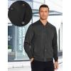 imageCOOFANDY Mens Casual Lightweight Jacket Baseball Letterman Snap Button JacketBlack