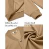 imageCOOFANDY Mens Casual Lightweight Jacket Baseball Letterman Snap Button JacketKhaki