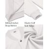 imageCOOFANDY Mens Casual Lightweight Jacket Baseball Letterman Snap Button JacketWhite