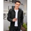 imageCOOFANDY Mens Corduroy Shirt Casual Shacket Long Sleeve Button Down Lightweight JacketBlack