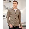 imageCOOFANDY Mens Corduroy Shirt Casual Shacket Long Sleeve Button Down Lightweight JacketBrown