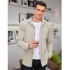 imageCOOFANDY Mens Corduroy Shirt Casual Shacket Long Sleeve Button Down Lightweight JacketLight Khaki