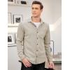 imageCOOFANDY Mens Corduroy Shirt Casual Shacket Long Sleeve Button Down Lightweight JacketMoon Grey