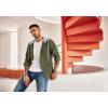 imageCOOFANDY Mens Corduroy Shirt Jackets Long Sleeve Button Down Casual Stylish Hooded Shacket Jacket with PocketArmy Green