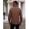 imageCOOFANDY Mens Dress Shirts Long Sleeve Button Down Formal Shirt Regular Fit Solid Business Casual ShirtsBrown