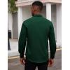 imageCOOFANDY Mens Dress Shirts Long Sleeve Button Down Formal Shirt Regular Fit Solid Business Casual ShirtsDark Green