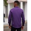 imageCOOFANDY Mens Dress Shirts Long Sleeve Button Down Formal Shirt Regular Fit Solid Business Casual ShirtsDark Purple