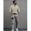 imageCOOFANDY Mens Dress Shirts Long Sleeve Button Down Formal Shirt Regular Fit Solid Business Casual ShirtsKhaki