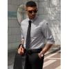 imageCOOFANDY Mens Dress Shirts Long Sleeve Button Down Formal Shirt Regular Fit Solid Business Casual ShirtsLight Grey