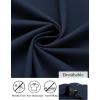 imageCOOFANDY Mens Dress Shirts Long Sleeve Button Down Formal Shirt Regular Fit Solid Business Casual ShirtsNavy Blue