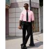 imageCOOFANDY Mens Dress Shirts Long Sleeve Button Down Formal Shirt Regular Fit Solid Business Casual ShirtsPink