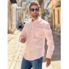 imageCOOFANDY Mens Dress Shirts Long Sleeve Button Down Formal Shirt Regular Fit Solid Business Casual ShirtsPink