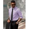 imageCOOFANDY Mens Dress Shirts Long Sleeve Button Down Formal Shirt Regular Fit Solid Business Casual ShirtsPurple