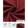 imageCOOFANDY Mens Dress Shirts Long Sleeve Button Down Formal Shirt Regular Fit Solid Business Casual ShirtsWine Red