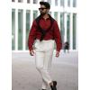 imageCOOFANDY Mens Dress Shirts Long Sleeve Button Down Formal Shirt Regular Fit Solid Business Casual ShirtsWine Red