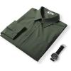 imageCOOFANDY Mens Dress Shirts Long Sleeve Wrinkle Free Shirt Textured Business Casual Button Down ShirtDark Army Green