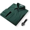 imageCOOFANDY Mens Dress Shirts Long Sleeve Wrinkle Free Shirt Textured Business Casual Button Down ShirtLake Green