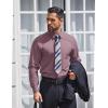 imageCOOFANDY Mens Dress Shirts Long Sleeve Wrinkle Free Shirt Textured Business Casual Button Down ShirtLilac