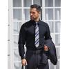 imageCOOFANDY Mens Dress Shirts Long Sleeve Wrinkle Free Shirt Textured Business Casual Button Down ShirtNavy Blue