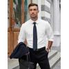 imageCOOFANDY Mens Dress Shirts Long Sleeve Wrinkle Free Shirt Textured Business Casual Button Down ShirtWhite