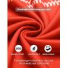 imageCOOFANDY Mens Fashion Shawl Collar Pullover Casual Long Sleeve Knitted Sweater SweatshirtsChristmasred