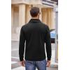 imageCOOFANDY Mens Fashion Shawl Collar Pullover Casual Long Sleeve Knitted Sweater SweatshirtsSweatshirtblack