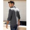 imageCOOFANDY Mens Fashion Shawl Collar Pullover Casual Long Sleeve Knitted Sweater SweatshirtsSweatshirtdark Gray