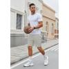 imageCOOFANDY Mens Gym Workout Shorts 7 Inch Stretch Athletic Shorts Lightweight Running Training Short Pants with PocketsLight Grey 1 Pack of 1