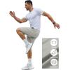 imageCOOFANDY Mens Gym Workout Shorts 7 Inch Stretch Athletic Shorts Lightweight Running Training Short Pants with PocketsLight Grey 1 Pack of 1