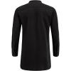 imageCOOFANDY Mens Linen Henley Shirts Long Sleeve Collarless TShirts Longline Kurta Beach Shirts with PocketBlack