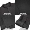 imageCOOFANDY Mens Linen Henley Shirts Long Sleeve Collarless TShirts Longline Kurta Beach Shirts with PocketBlack