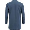 imageCOOFANDY Mens Linen Henley Shirts Long Sleeve Collarless TShirts Longline Kurta Beach Shirts with PocketDark Blue