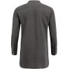 imageCOOFANDY Mens Linen Henley Shirts Long Sleeve Collarless TShirts Longline Kurta Beach Shirts with PocketDark Grey