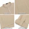 imageCOOFANDY Mens Linen Henley Shirts Long Sleeve Collarless TShirts Longline Kurta Beach Shirts with PocketKhaki