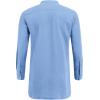 imageCOOFANDY Mens Linen Henley Shirts Long Sleeve Collarless TShirts Longline Kurta Beach Shirts with PocketLight Blue