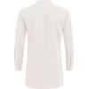 imageCOOFANDY Mens Linen Henley Shirts Long Sleeve Collarless TShirts Longline Kurta Beach Shirts with PocketWhite