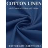 imageCOOFANDY Mens Long Sleeve Button Down Shirts Casual Cotton Linen Shirts Summer Beach Shirt with PocketNavy