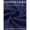 imageCOOFANDY Mens Long Sleeve Button Down Shirts Casual Cotton Linen Shirts Summer Beach Shirt with PocketNavy Blue