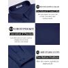 imageCOOFANDY Mens Long Sleeve Button Down Shirts Casual Cotton Linen Shirts Summer Beach Shirt with PocketNavy Blue