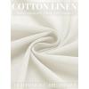 imageCOOFANDY Mens Long Sleeve Button Down Shirts Casual Cotton Linen Shirts Summer Beach Shirt with PocketWhite