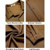 imageCOOFANDY Mens Long Sleeve Button Down Wrinkle Free Shirt Casual Untucked Stretch Dress ShirtsAcorn