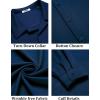 imageCOOFANDY Mens Long Sleeve Button Down Wrinkle Free Shirt Casual Untucked Stretch Dress ShirtsBlack Iris